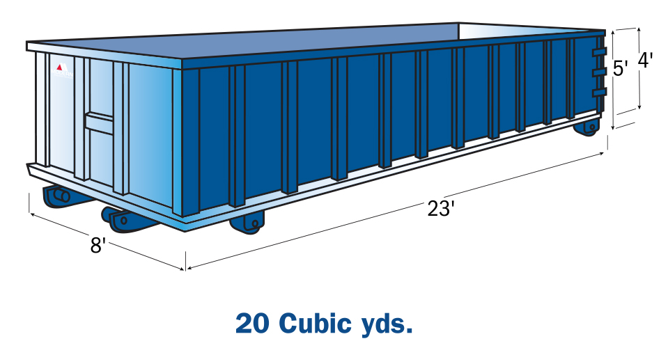 20 Yard Roll Off Construction Container